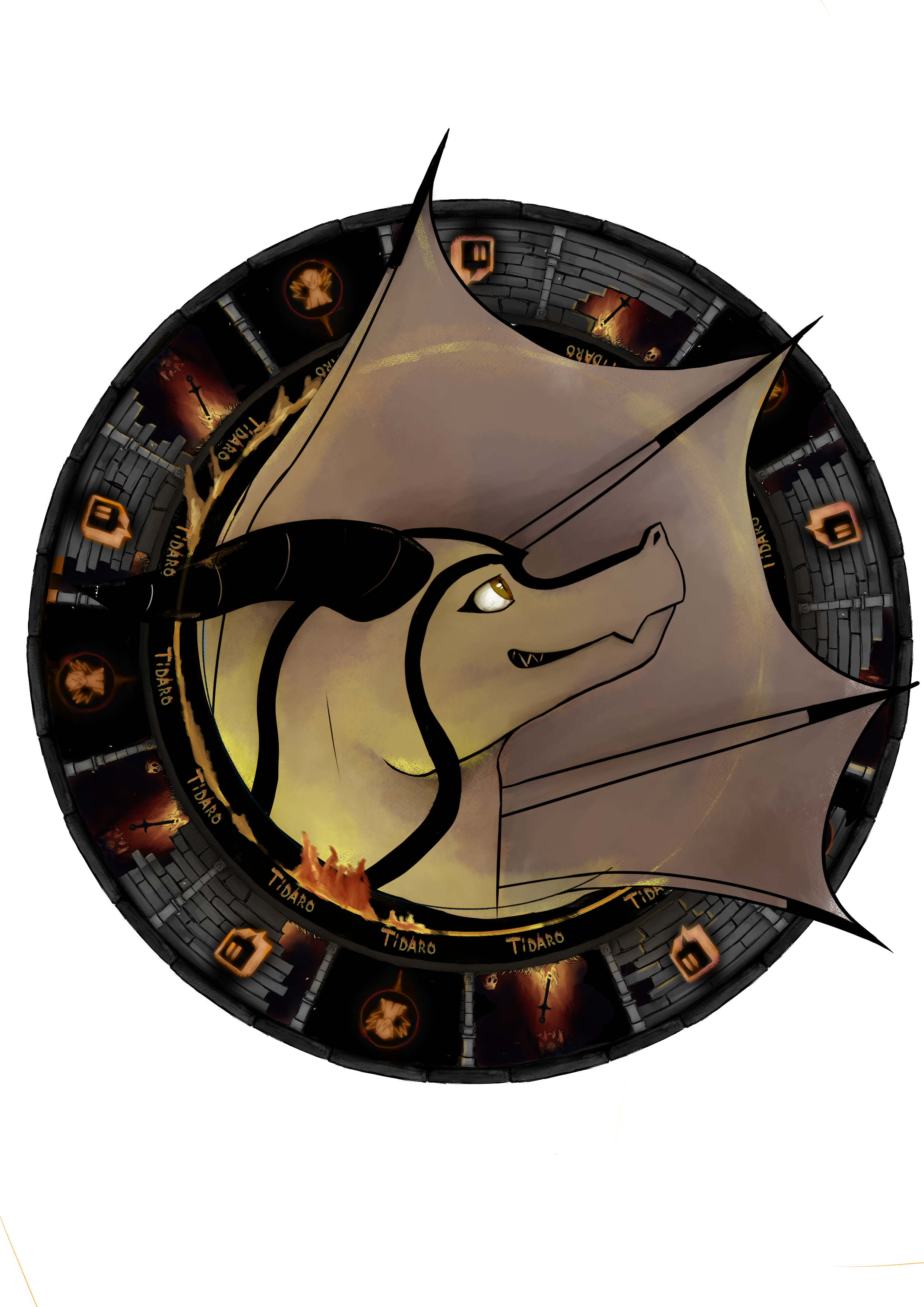 Mon badge de la FBL coté dragon